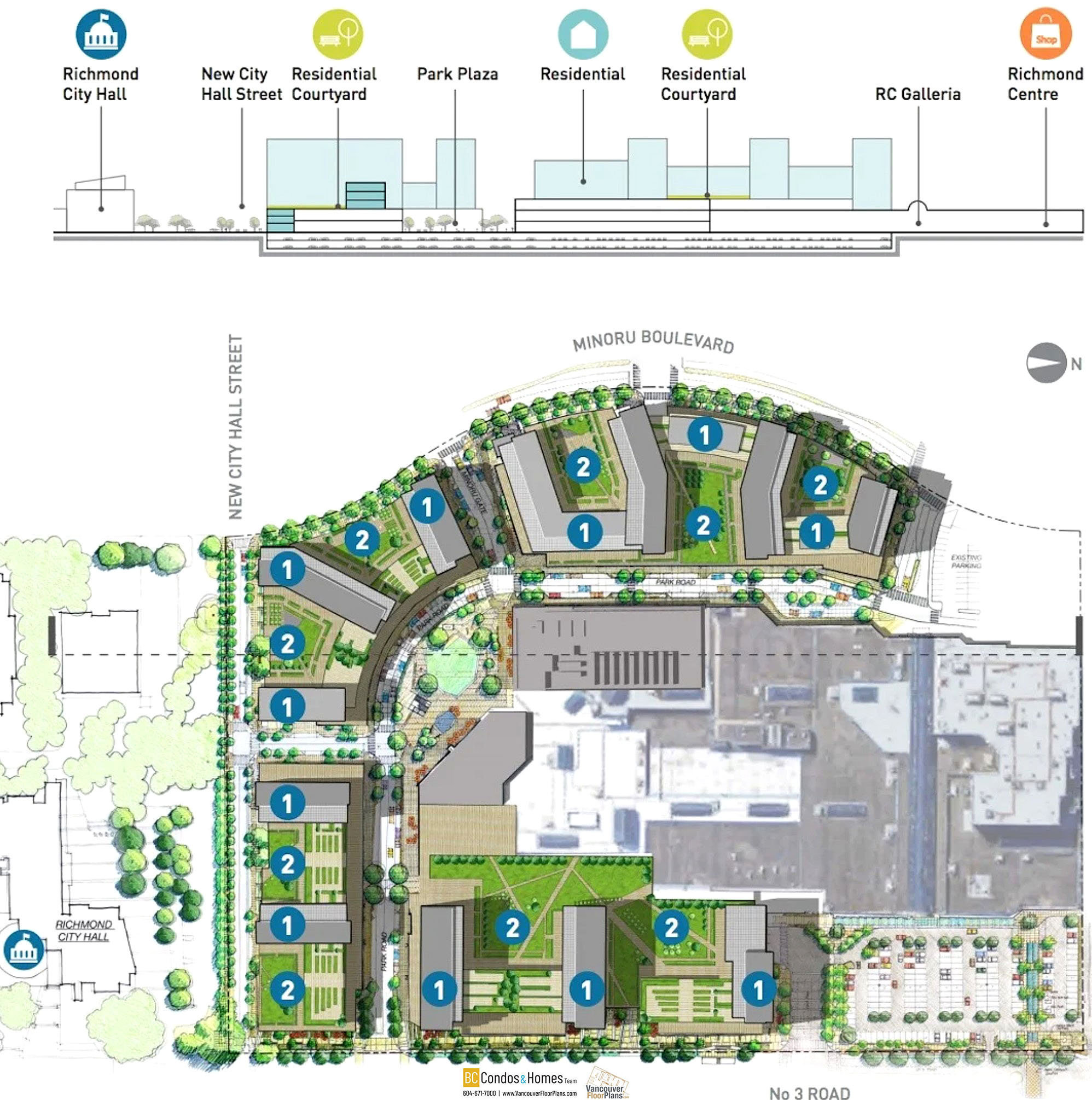 RC At CF Richmond Centre location map 6