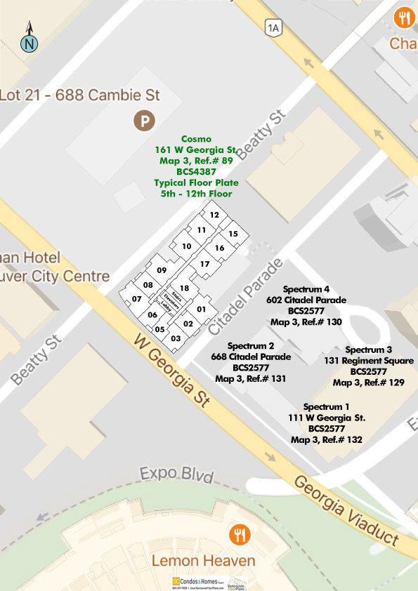Cosmo location map 3