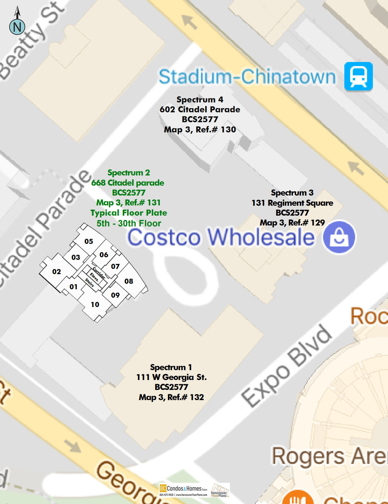 Spectrum 3 location map 3