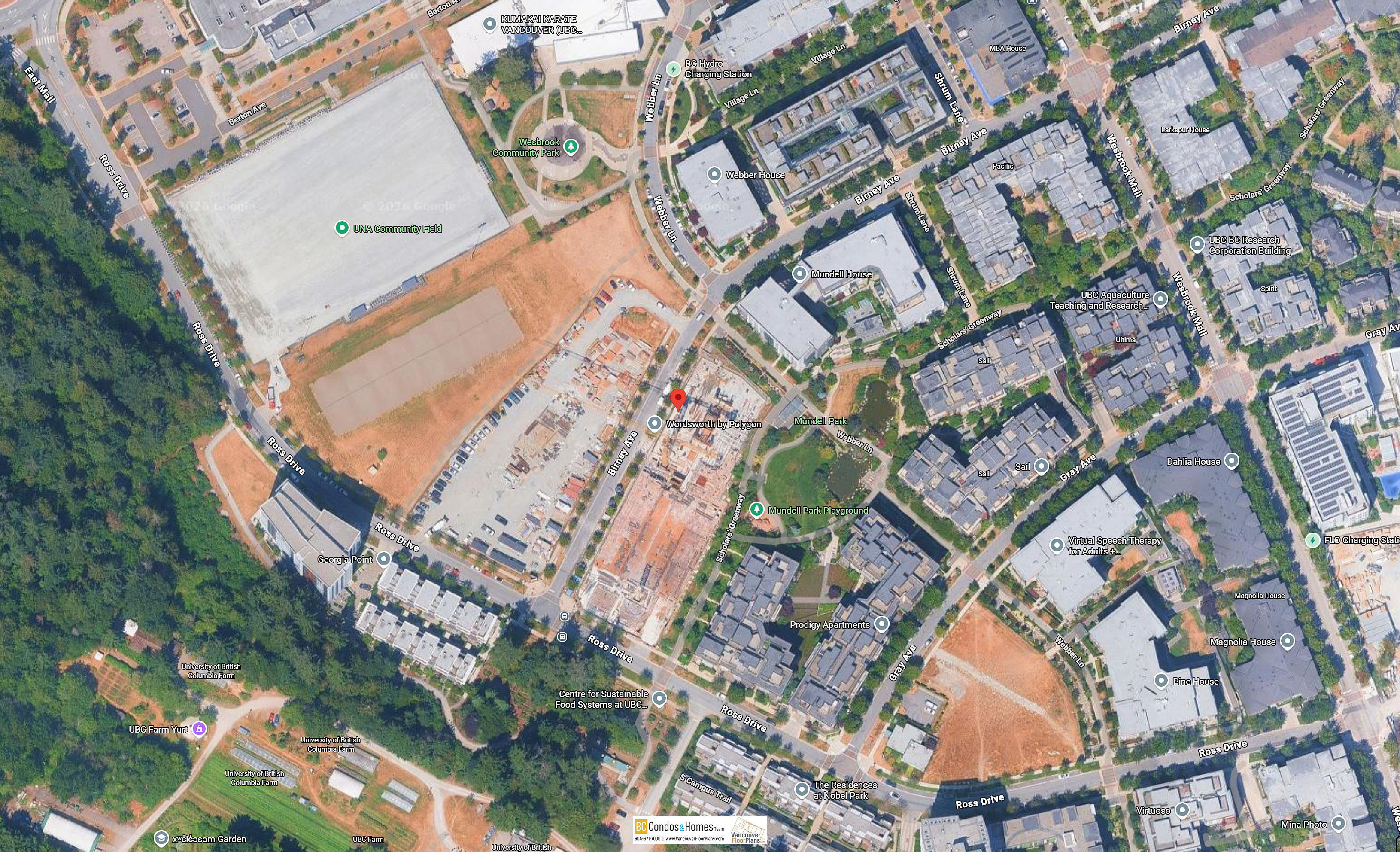 Wordsworth by Polygon location map 2