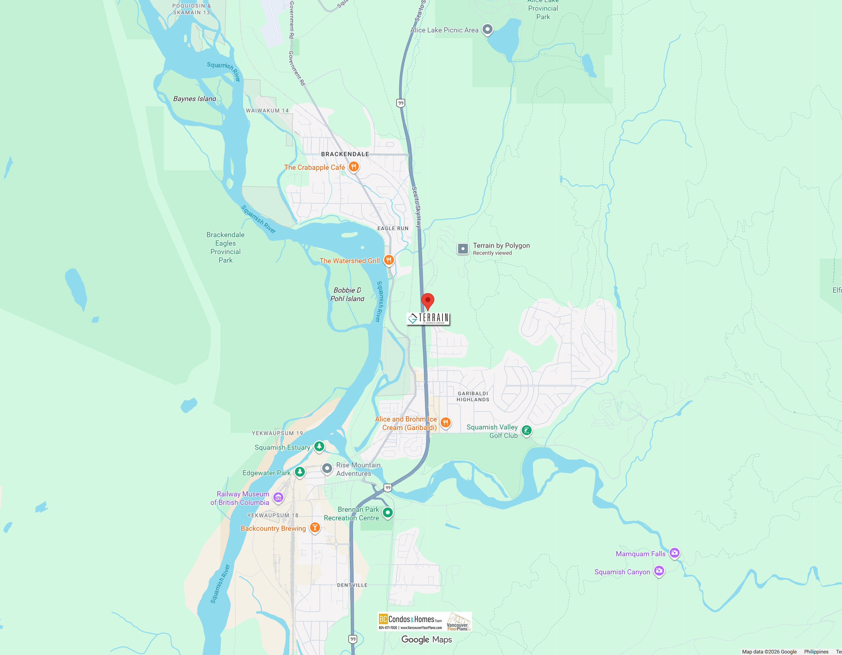 Terrain by Polygon location map 1