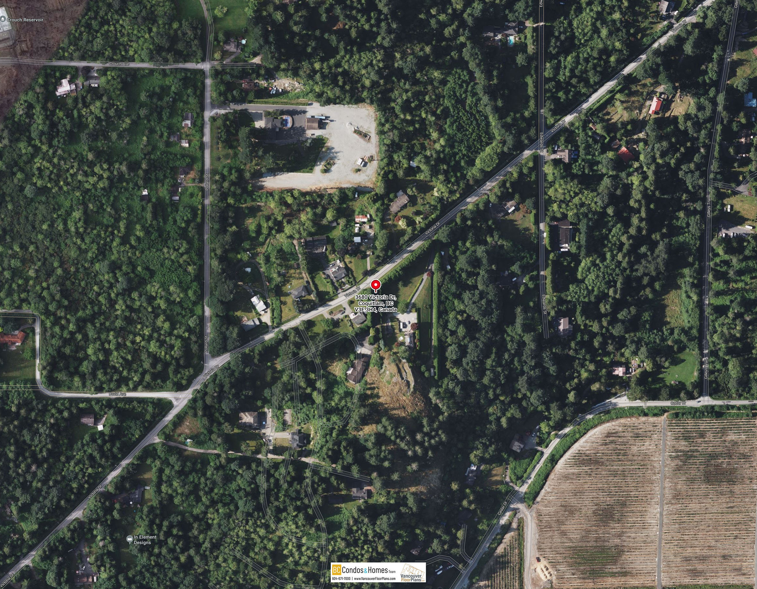 Partington Creek by Polygon location map 1
