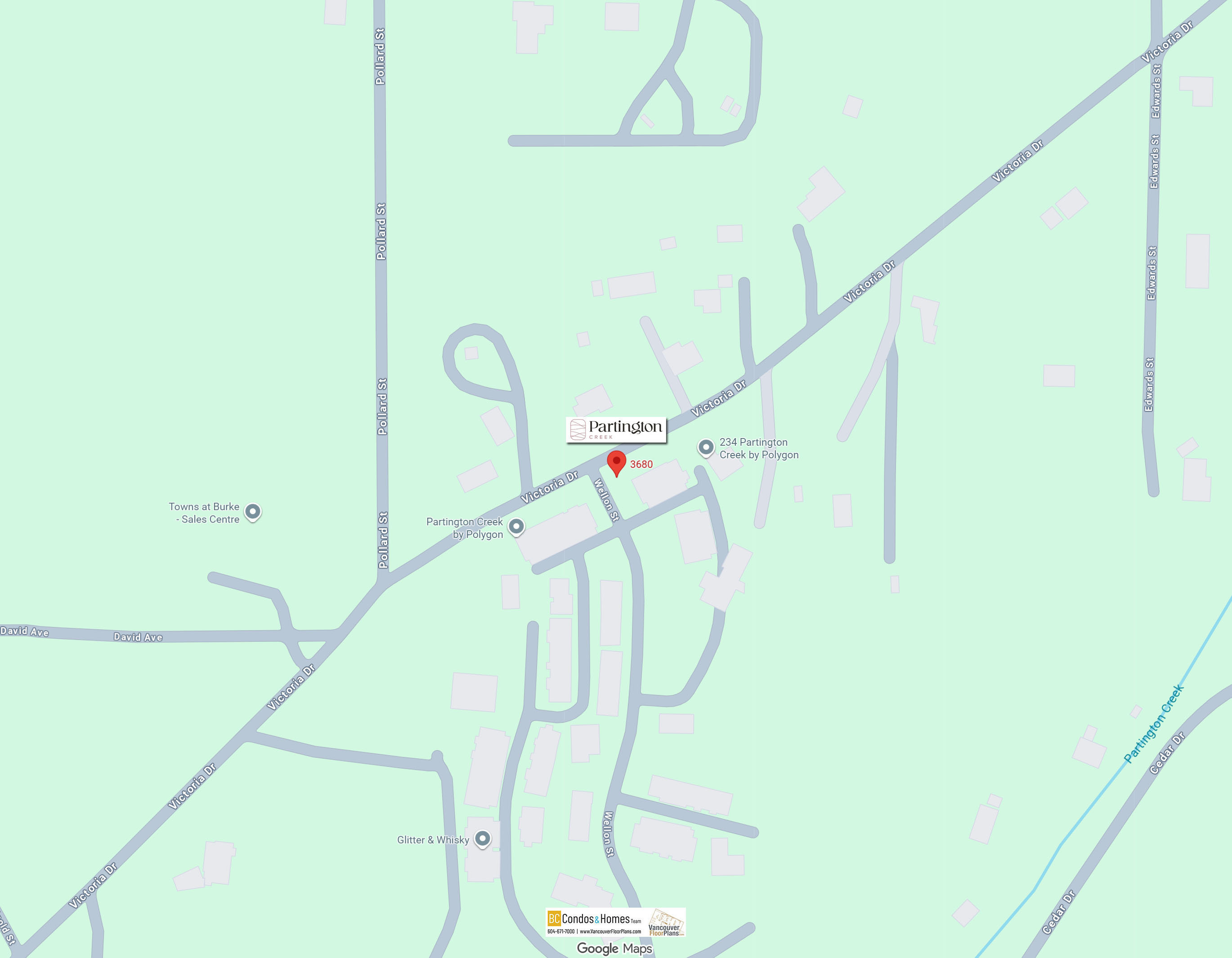Partington Creek by Polygon location map 3