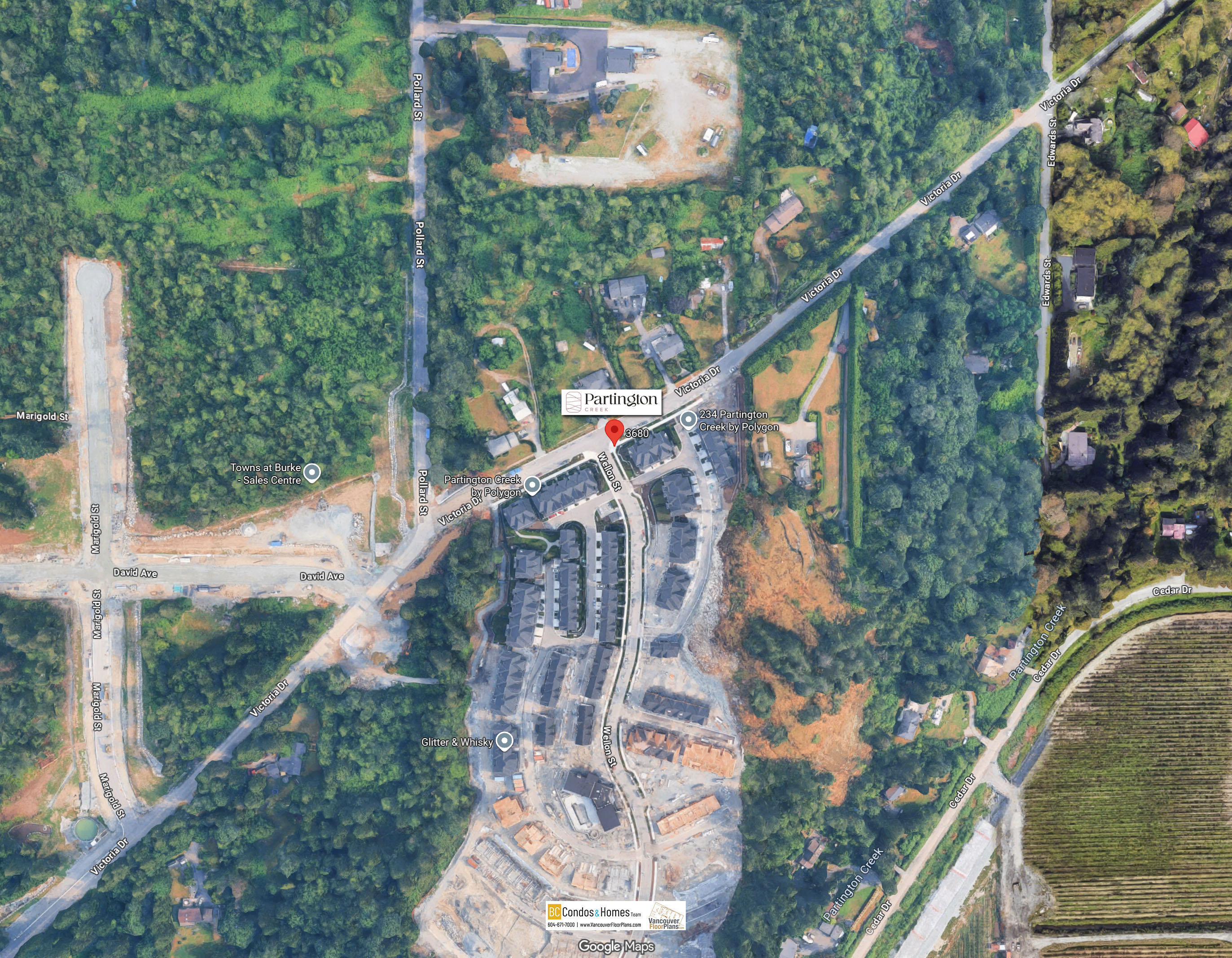 Partington Creek by Polygon location map 4