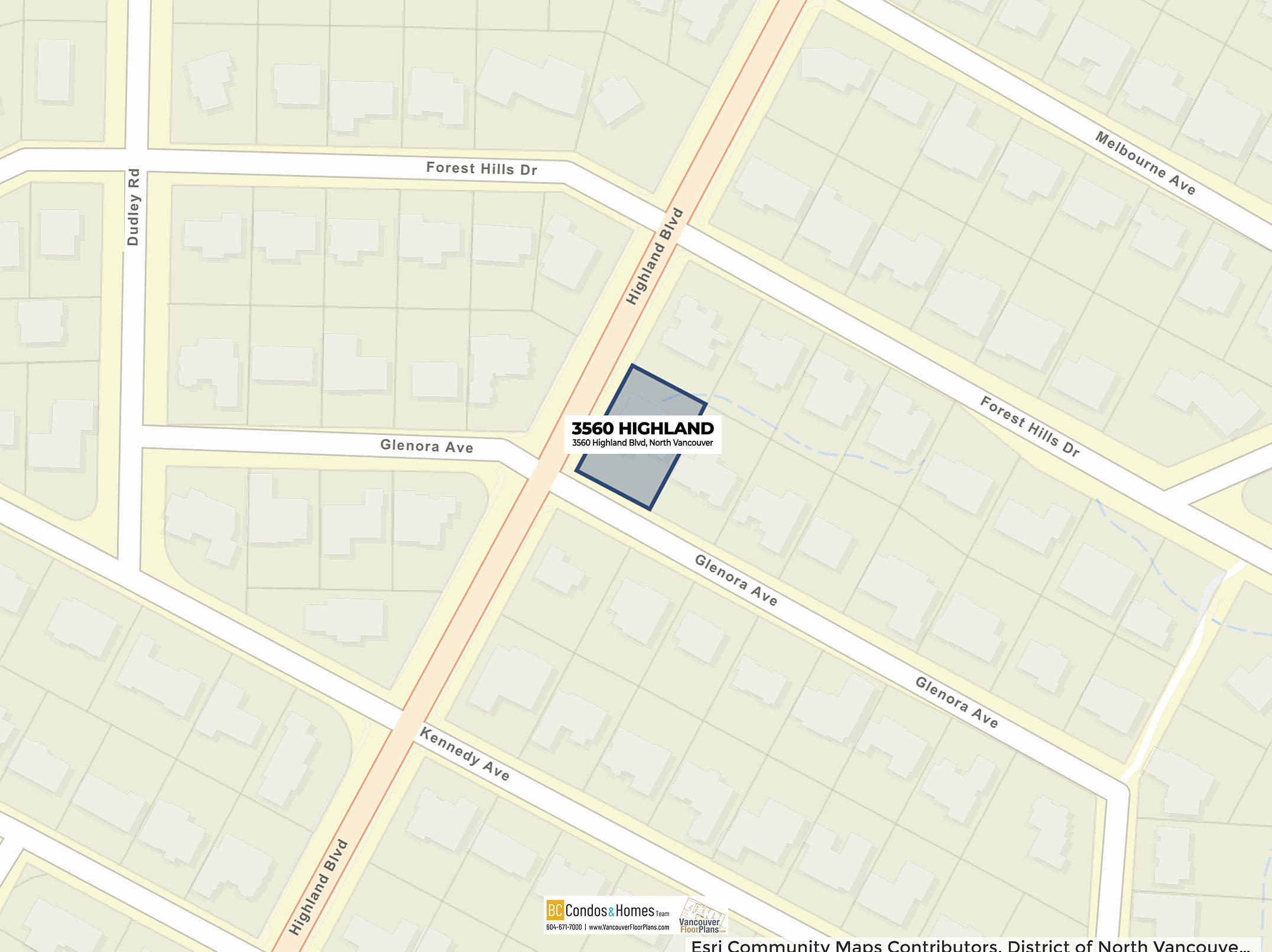 3560 Highland location map 2