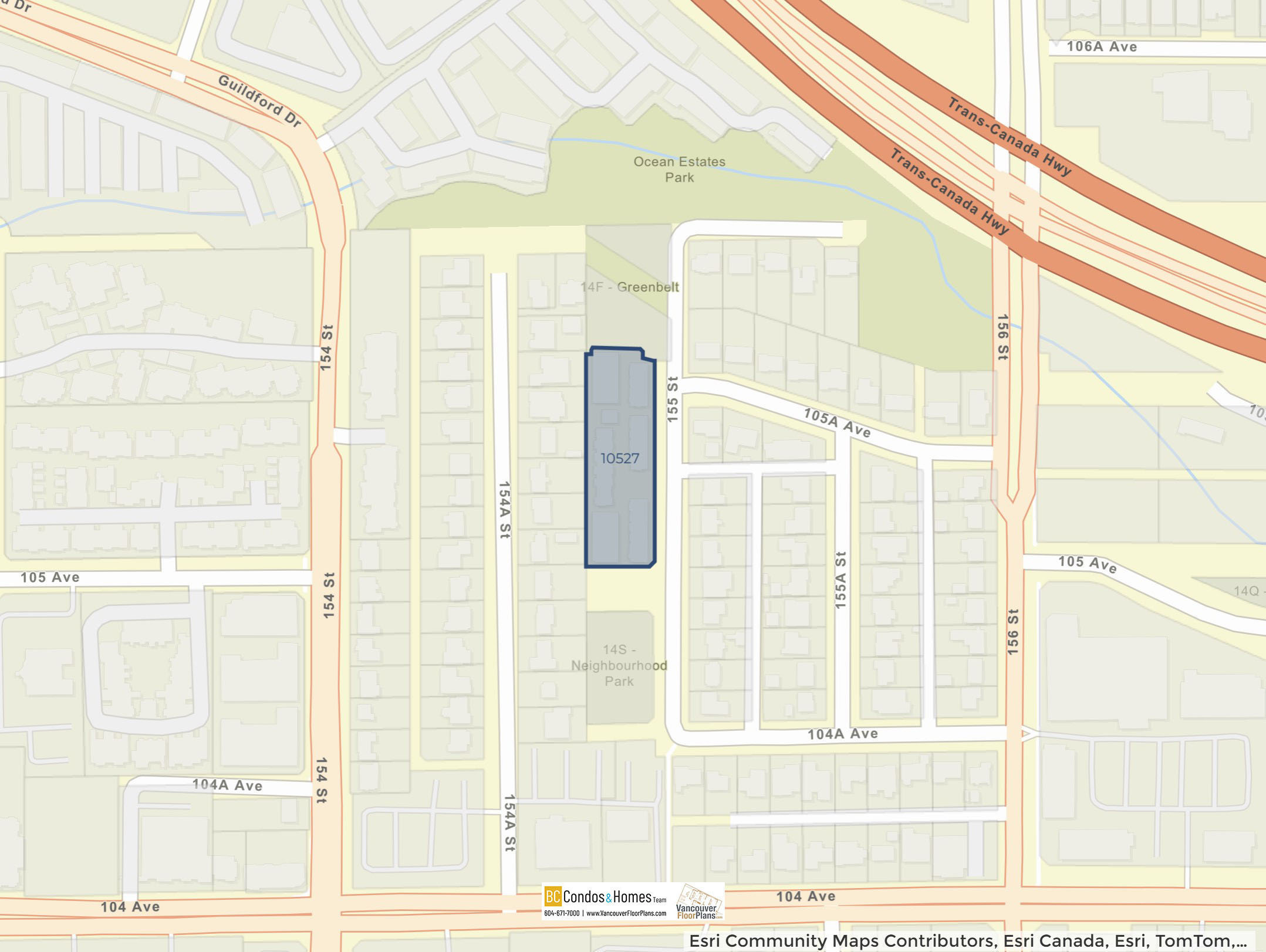 Abigail by Quarry Rock Developments location map 2