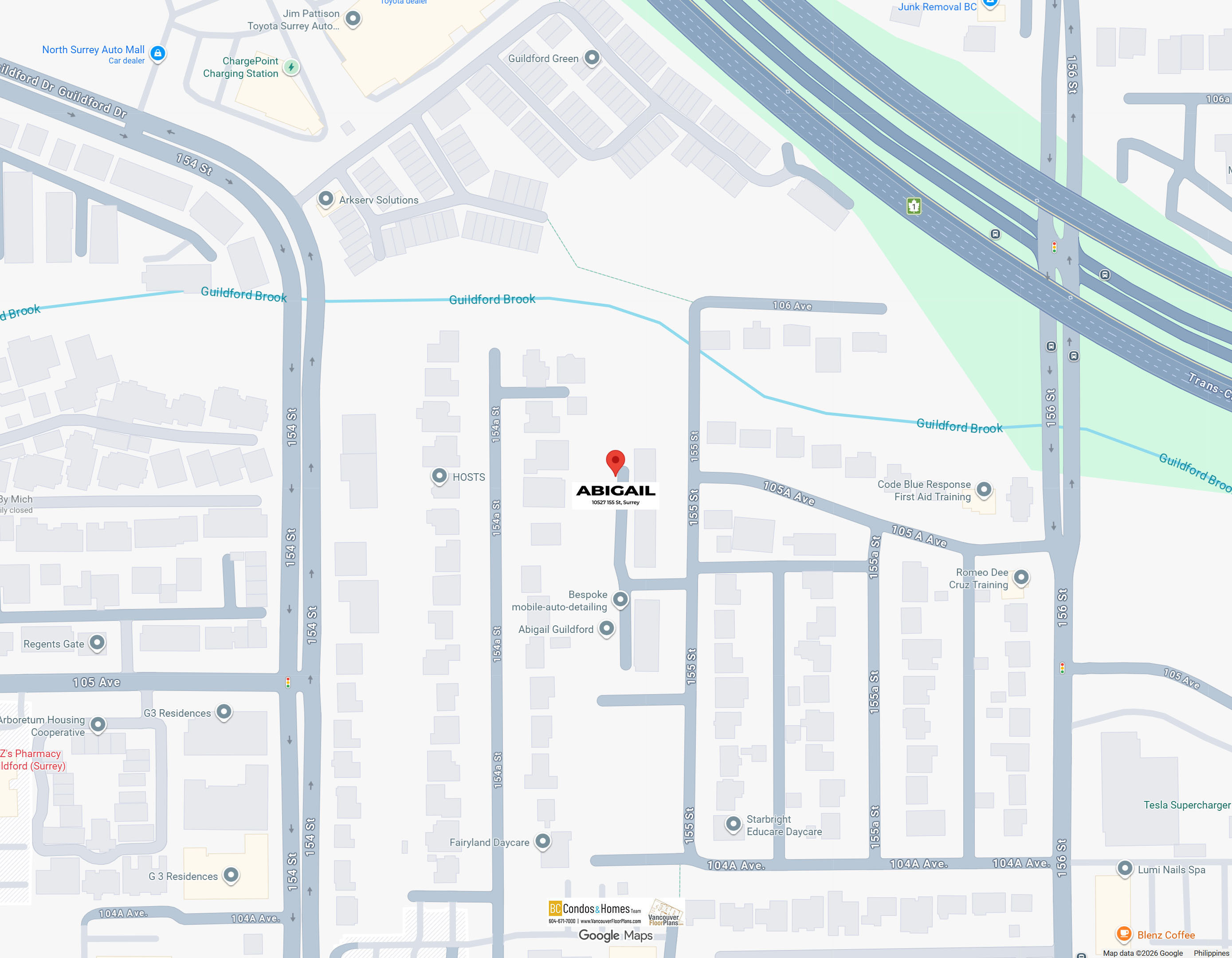 Abigail by Quarry Rock Developments location map 3