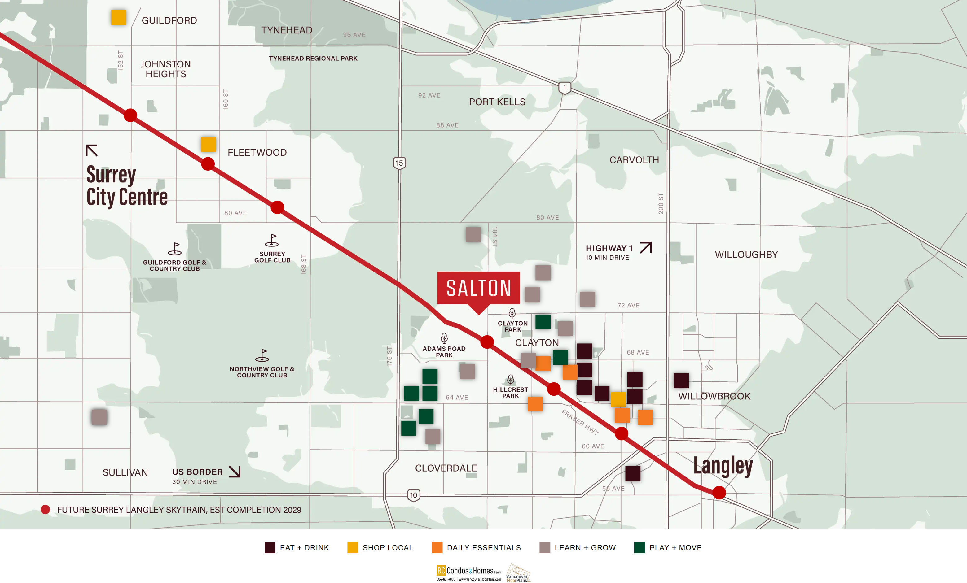 Salton by StreetSide Developments location map 2
