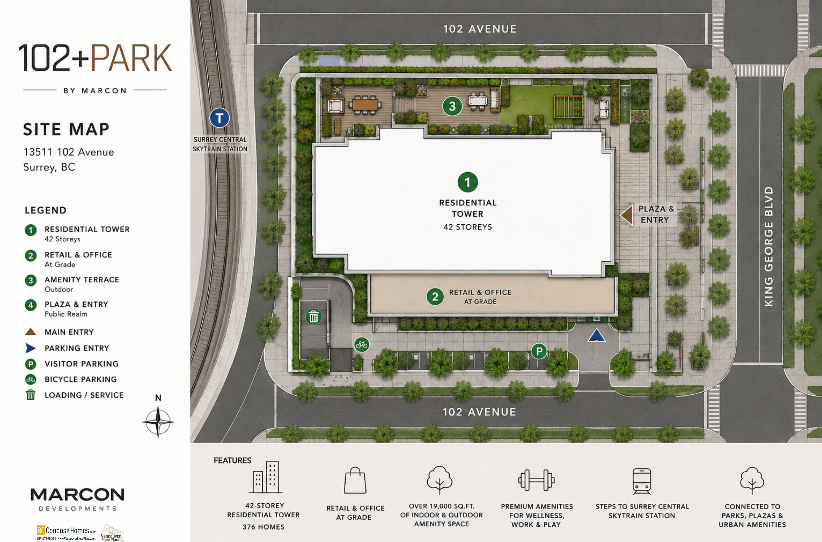 102+Park by Marcon Developments location map 4