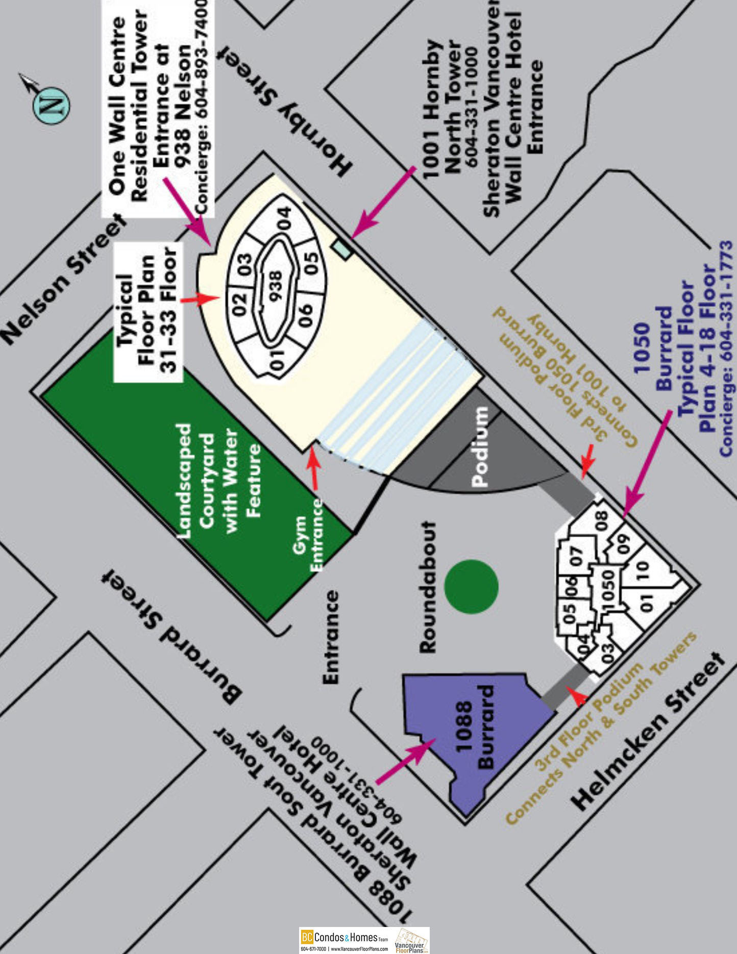 Wall Centre location map 1