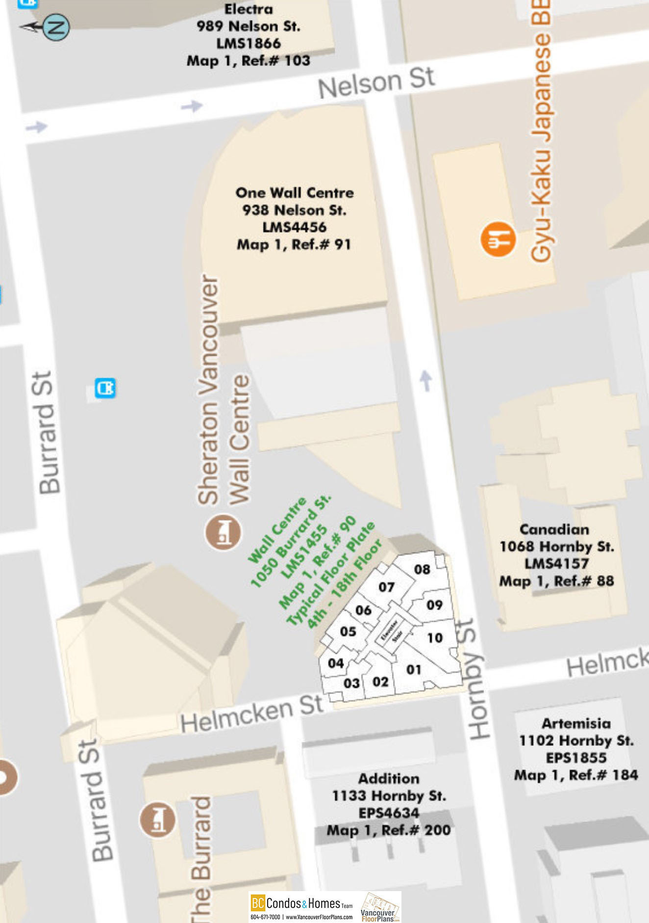 Wall Centre location map 2