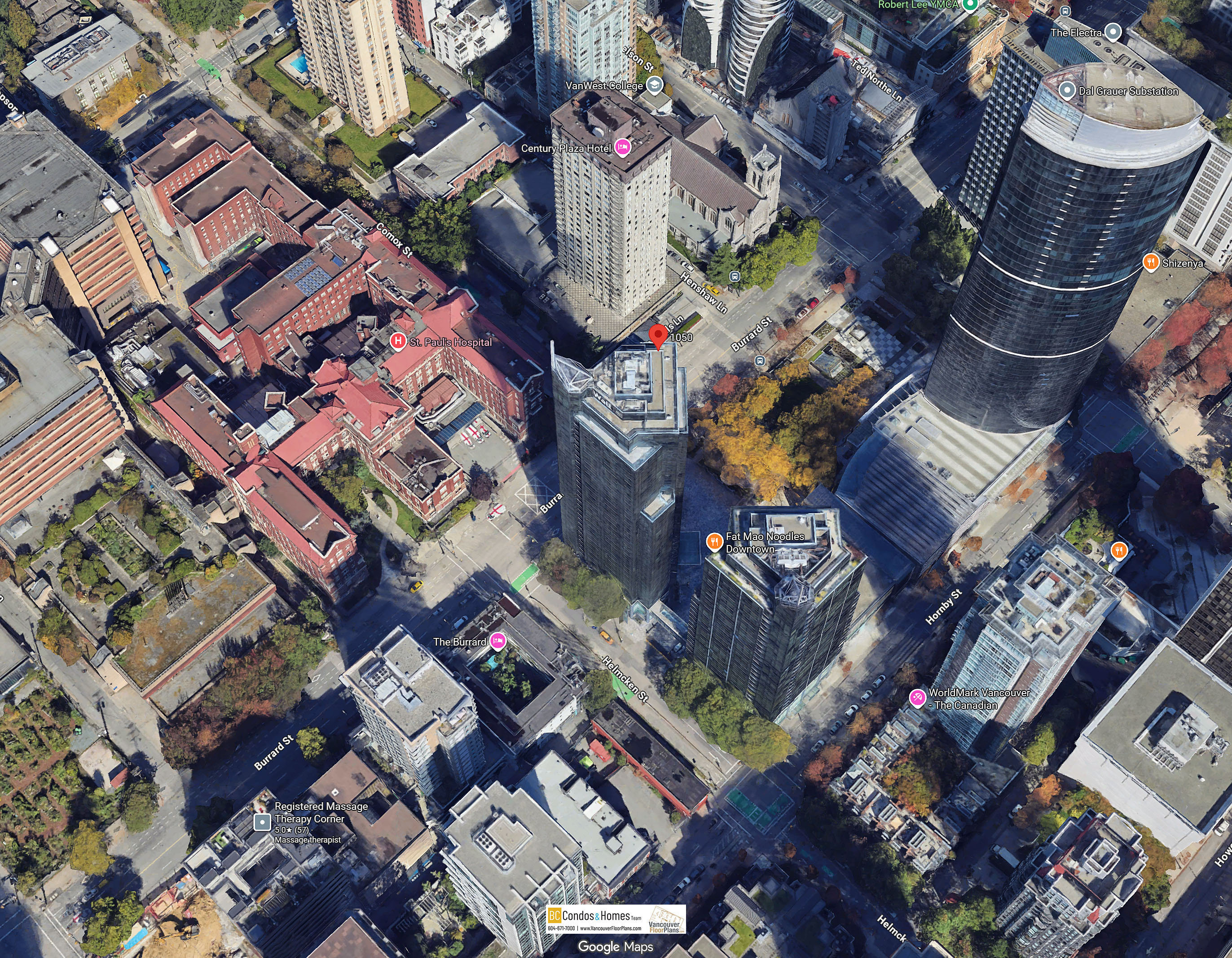Wall Centre location map 3