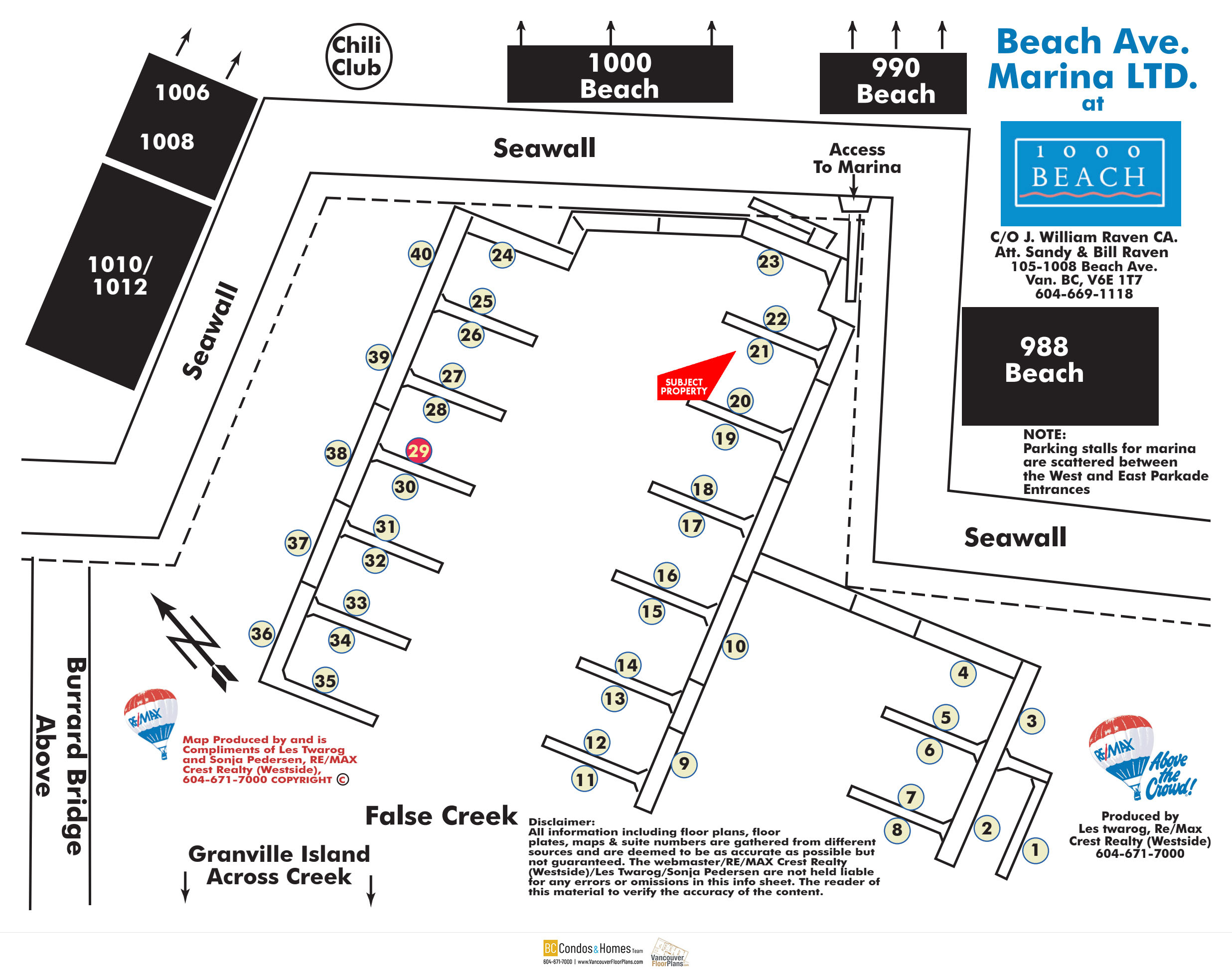 1000 Beach location map 3
