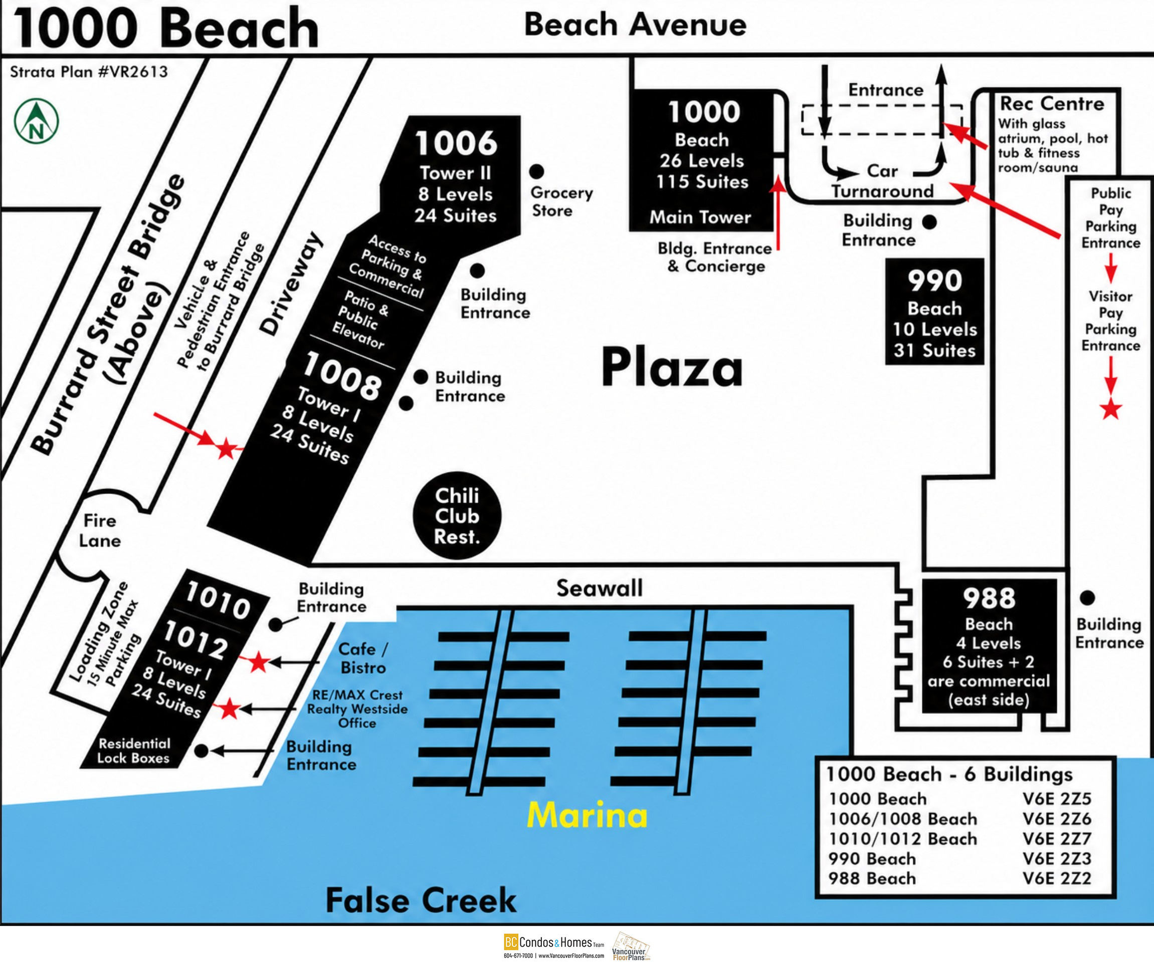 1000 Beach location map 4